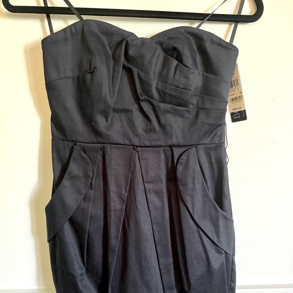 Women’s Strapless Navy Blue Mini Dress